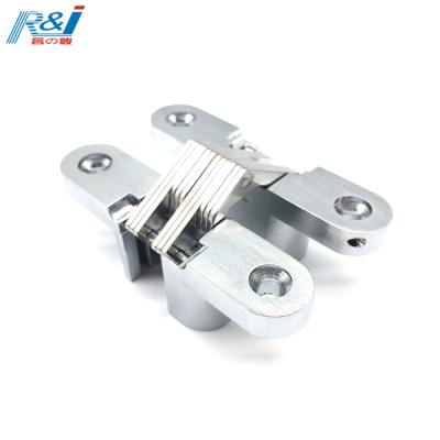 China Modern Zinc Alloy Body Stainless Steel Plate Hidden To Hide Hinge Weight 15kg Hinge for sale