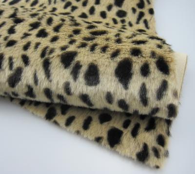 China Super Luxurious Wild Acrylic Faux Fur Leopard Feel Soft Hand Bonding Beauty Fabric For Garment Home Textiles for sale