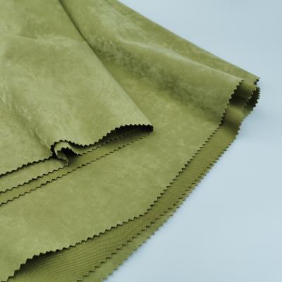 China Good Brushed Sueded Touch Fabric Microfiber Wholesale, Suede Bonded Faux Fur Fabrics, Faux Suede Fabrics for sale