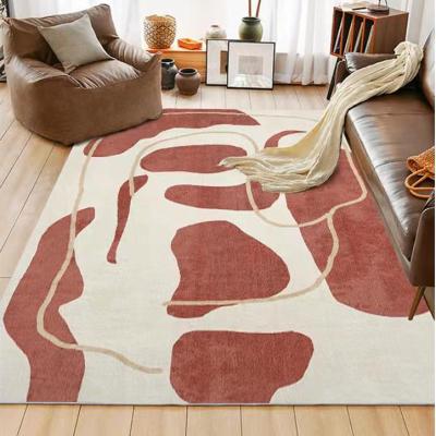 China 2021 modern new style artificial cashmere upholstery very soft simple and modern blankets and comfortable carpet for sale