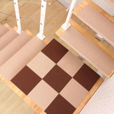 China Factory Price Anti-Slip Carpet Stair Treads Decorative Washable Stair Treads Mat Protector With Factory Price for sale