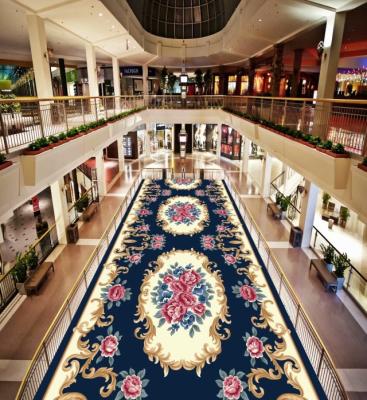 China Anti-Slip Cheap Hotel Corridor Broadloom Printed Carpet Mat Roll Walk Covers for sale