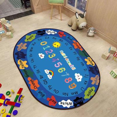 China 2022 New Modern Chinese Design Custom Printed Baby Play Floor Kids Playing Mat Carpet Kids Rugs for sale