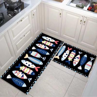 China Modern Washable Long Blankets Non Slip Mat Kitchen Entrance Household Carpet for sale