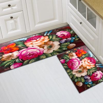 China Modern Anti Fatigue Mat Eco Friendly Waterproof Absorbent Custom 3D Kitchen Design Rug And Blanket for sale