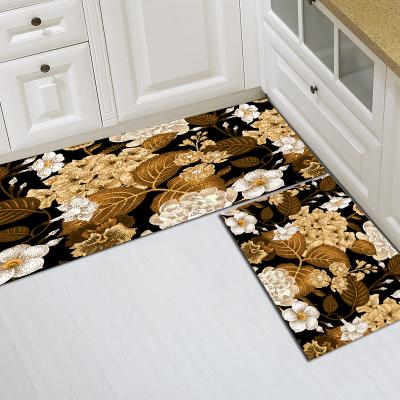 China Modern 100% Polyester Nylon Printed Anti Static Kitchen Covers Without Rubber Backing for sale