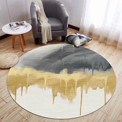 China Commercial Logo 3d Washable High Quality Blanket Round Circle Rug and Blankets Custom Made Custom Rug for sale