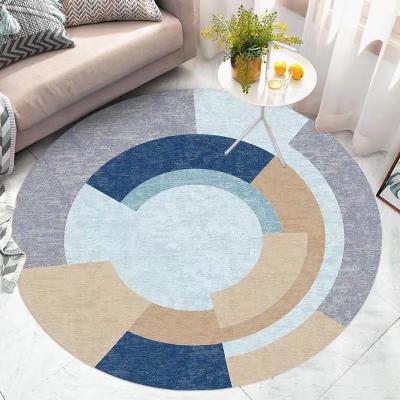 China Manufacturers washable porcelain contemporary rug boho floor carpets 3d rug round for sale