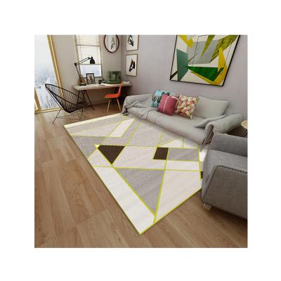 China Best Price Modern Contemporary Fashion Polyester 100% Geometric Area Rug With Nonwoven Technology for sale