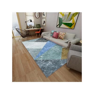 China Direct Sales Modern Cheap Custom Size Geometric Rug Blankets With Cotton Backing For Bedroom for sale