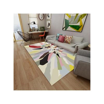 China At Home and Away Modern Well Known Rectangle Shape New Modern 3d Printing Carpet With Suede Backing for sale