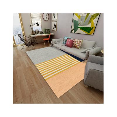 China Modern the most popular geometric modern style 100% polyester area rug with non-woven technology for sale