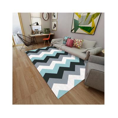 China Modern stylish and beautiful rectangle shape modern geometric 3d area covers with Wilton Design for sale