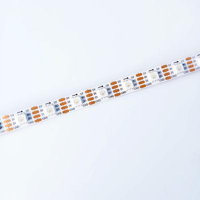 China 5V LANDSCAPE White Non Waterproof PCB ws2813 RGB LED Digital Pixel Strip for sale