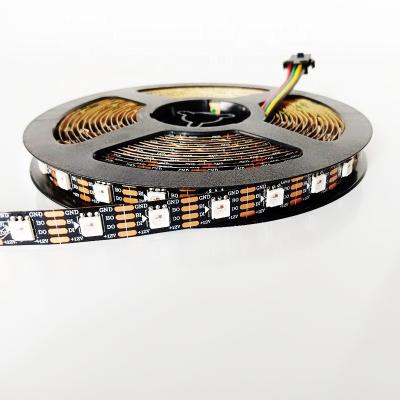 China LANDSCAPE 12V ws2815 digital rgb led strip light 60led/m black pcb non-waterproof for sale