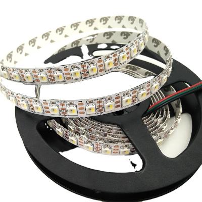 China LANDSCAPE 5V 96LEDs/m SK 6812 Flexible RGB LED Strip IP40 Smart White PCB for sale