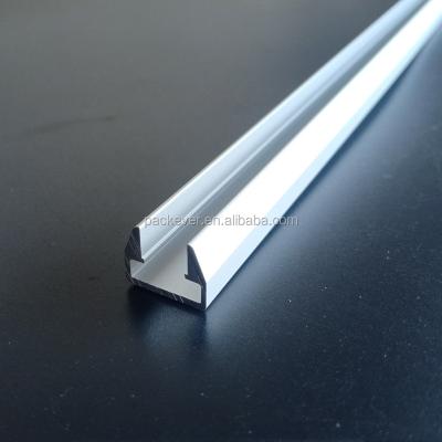 China Wall Mounted Aluminum Extrusion Decorations Channel For 12mm PCB Led Strip And 7.8mm Width Glass for sale