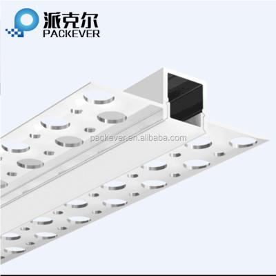 China Hot Sale Anodized Aluminum Plaster Recessed Joints Aluminum Profile For LED Lightings for sale