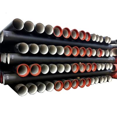 China Ductile Iron Pipe C40 C30 C25 K9 1600 Drinking Water Pipes Malleable Tubes Iron Casting Nodular Cast Iron Water Supply Pipe for sale