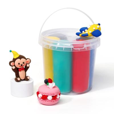 China Non-drying Bouncy Sticks Air Clay Fun Activity Bucket Try In 71 Modeling Clay Super Light Clay Set for sale