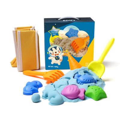 China 1Kg Non-Toxic Multicolor Plastic Magic Non-Toxic Water Play Sand Diy Accomplice Hydrophobic Sand Toy for sale