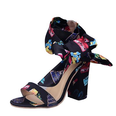 China Fashion Trend High Quality Durable Wearing Various Gold High Heel Sandals Women for sale