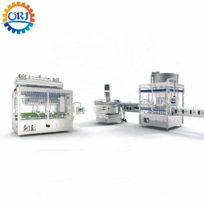 China Linear Type Small Food Bottle Filling Machine / Automatic Linear Type Soda Water Bottling Filling Machine For Round Bottle for sale