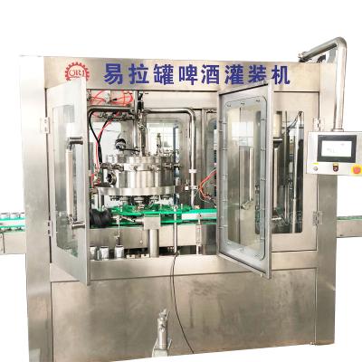 China Aluminum Beverage Cans Production Machines Beer Filling Foaming Canning Washing Capping System System Line for sale