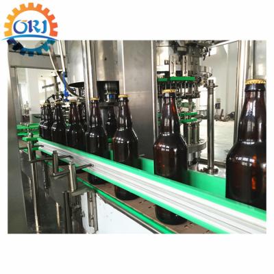 China Food Stainless Steel Beer Bottle Rinsing Filling Machine Capping Equipment for sale