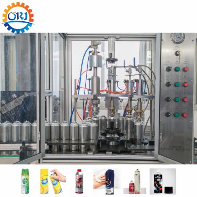 China Automatic Food Aerosol Filling Machine Line Chinese Manufacturer Semi Automatic Aerosol Filling Machine for sale