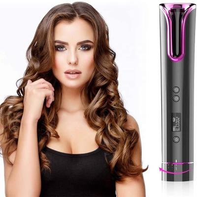 China Safety Professional Cordless Spiral The Mini Curve The Hair Master Roller Ceramic Portable Cordless USB Electric Curling Automatic Hair Curler for sale