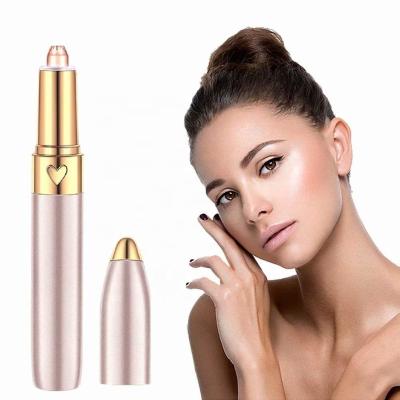 China Mini Rechargeable Eyebrow Shaver Electric Shaver Lady Hair Remover Eyebrow Trimmer Face Hair Remover Hair Remover For Women for sale