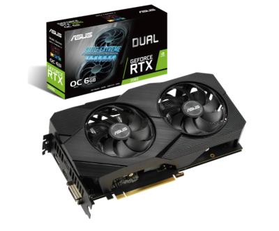 China Dual GeForce RTX 2060 EVO OC 6GB GDDR6 version of ASUS workstation equipped with latest NVIDIA Turing GPU architecture for sale