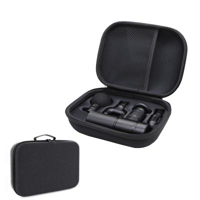 China Mini Massage Gun Percussion Metal Fascia Carry Case Massager Case For Body Black Travel Hard Pocket for sale