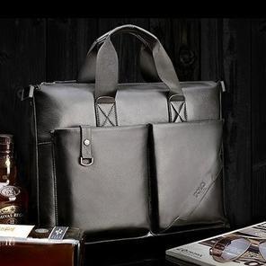 China 15inch pu leather laptop bag for sale