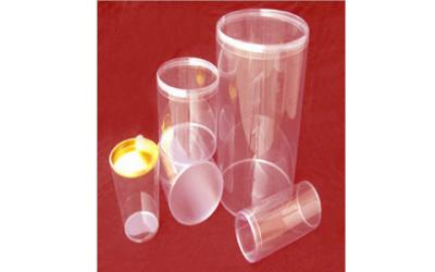 China PVC clear round box for sale