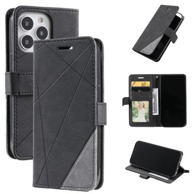 China 2021 Inner Shockproof Wallet Case PU Card Slots Shockproof TPU Stand Holder Flip Cover Magnetic Leather Protector With iPhone 13 for sale