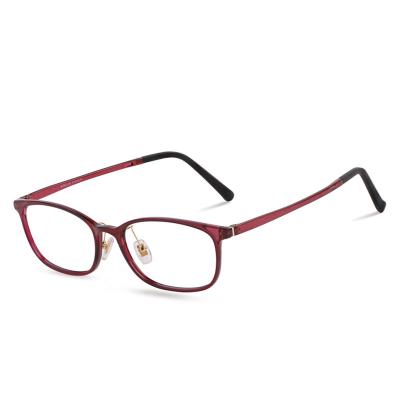 China Popular Women Fashion Metal Acetate Sight Optical Frames Oversized Square Monocle Optical Frames for sale