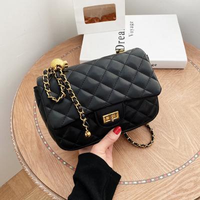 China Wholesale Stitched Cross Body Bags Purse Latest Fashion Fashion With Chain For Women Handbag for sale