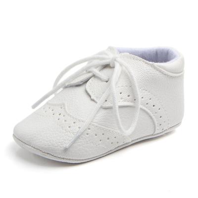 China Other Unique British Style Baby Boy Girls Shoes Semi Rubber Non-slip Newborn Infant Shoes for sale