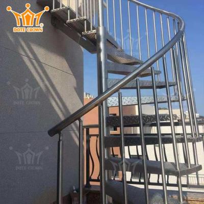 China Modern Luxury Aluminum Spiral Staircase Snail Stairs for sale