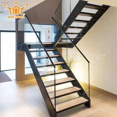 China Modern Professional Design Attic Simple Indoor House Manufacturer Straight Steel Staircase for sale