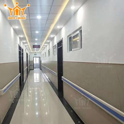 China Walls Modern Fireproof PVC Coated Hospital Corridor Handrail for sale