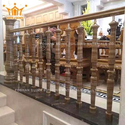 China Factory Good Quality Modern Marble Balusters Stairs Vintage Stairs Wood for sale