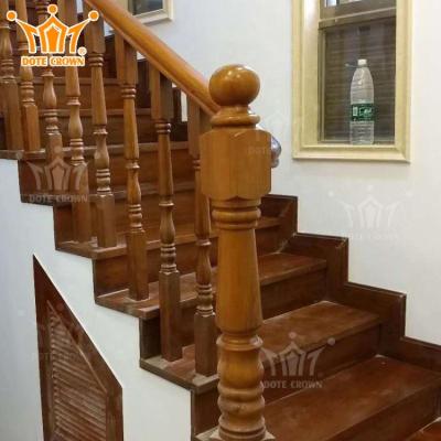 China Special Designed Modern Style Interior Decoration Wooden Stair Railing for sale