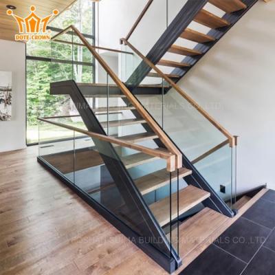 China Modern Glass Crate Railings Stair Railing Spiral Staircase Glass Balustrade for sale