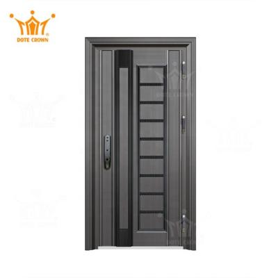 China 2021 Latest Design Style Luxury China Supplier 304 Modern Stainless Steel Front Door Price for sale