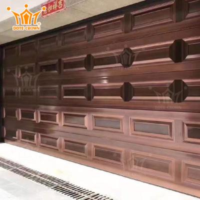 China Modern Aluminum Garage Doors , Aluminum Section Panel Garage Door for sale