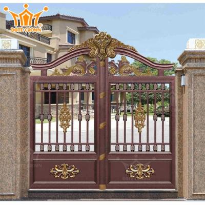 China Modern Finished Exterior Finishing And Courtyard Exterior Doors Aluminum Position Villa Garden Door for sale