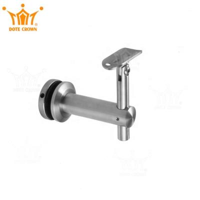 China Modern High Quality Custom Glass Balustrade Hardware/45 Degree Adjustable Stainless Steel Railing Support/Vertical Railing Trims for sale